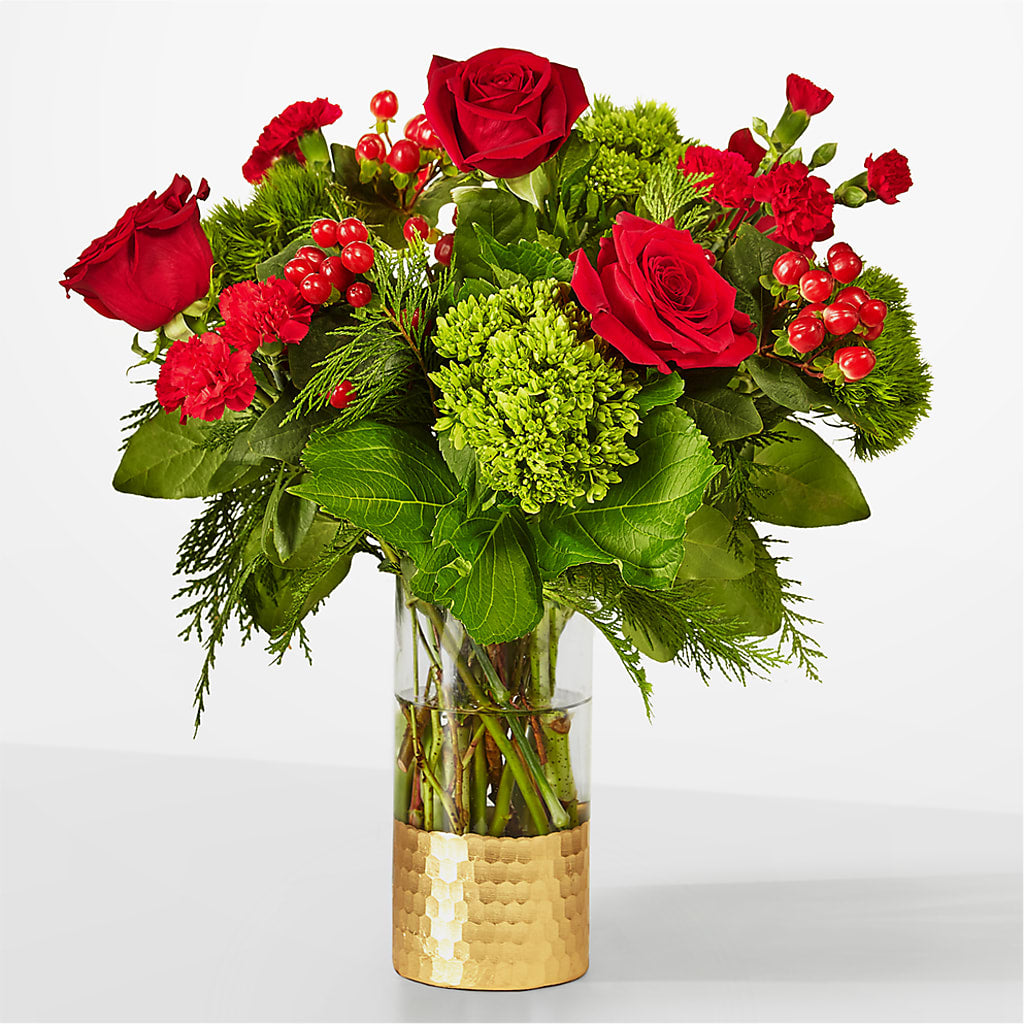 Plaid Throw Bouquet – Blooming Branches, Guttenberg IA