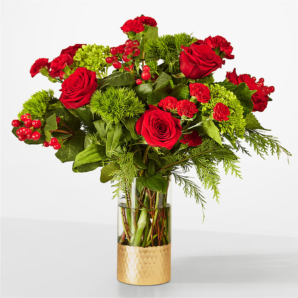 Plaid Throw Bouquet – Blooming Branches, Guttenberg IA