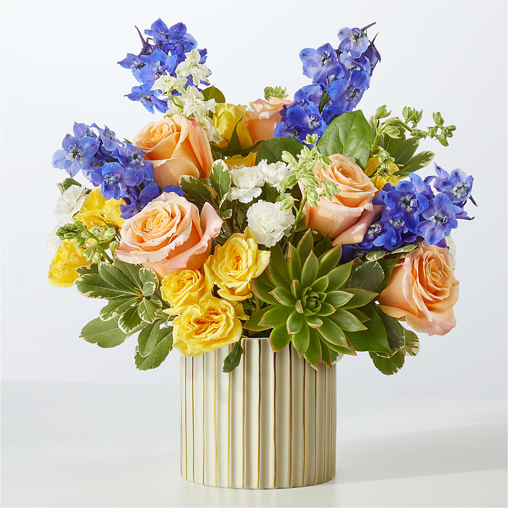 Cobalt Reverie Bouquet – Blooming Branches, Guttenberg IA