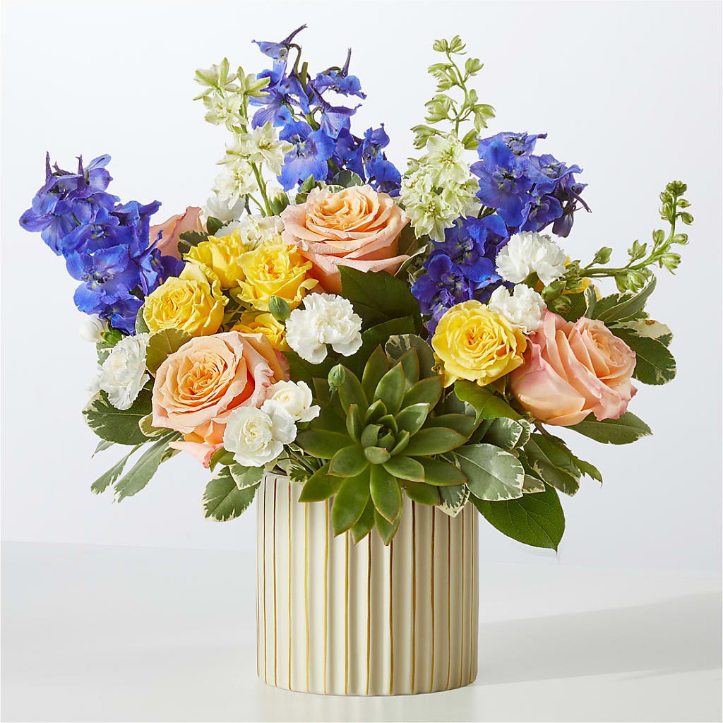 Cobalt Reverie Bouquet – Blooming Branches, Guttenberg IA