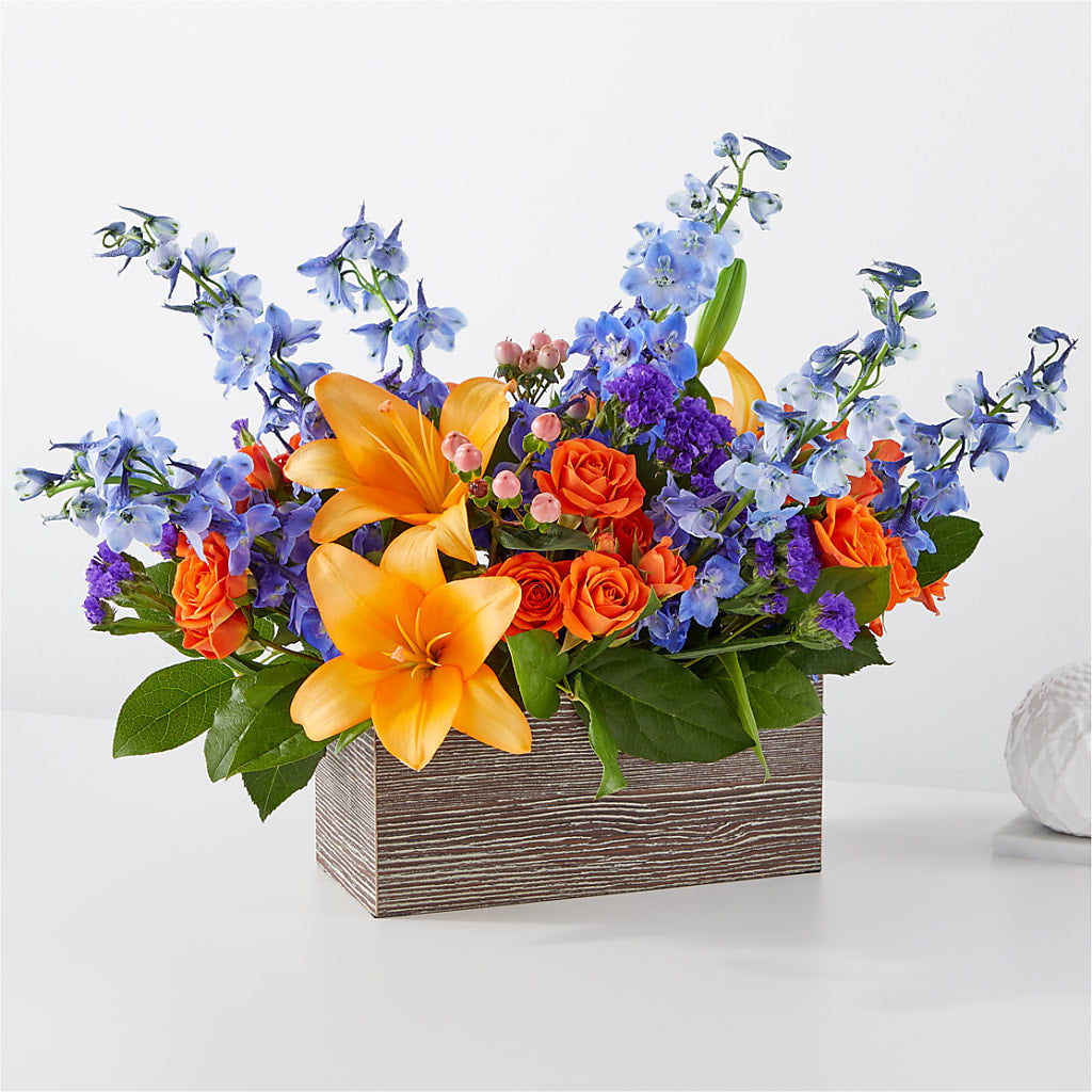 Radiant Citrus Box Bouquet – Blooming Branches, Guttenberg IA