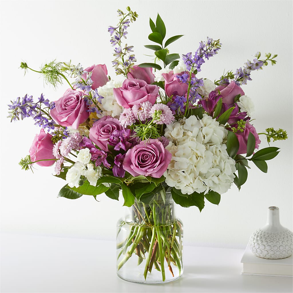 Violet Caress Bouquet – Blooming Branches, Guttenberg IA