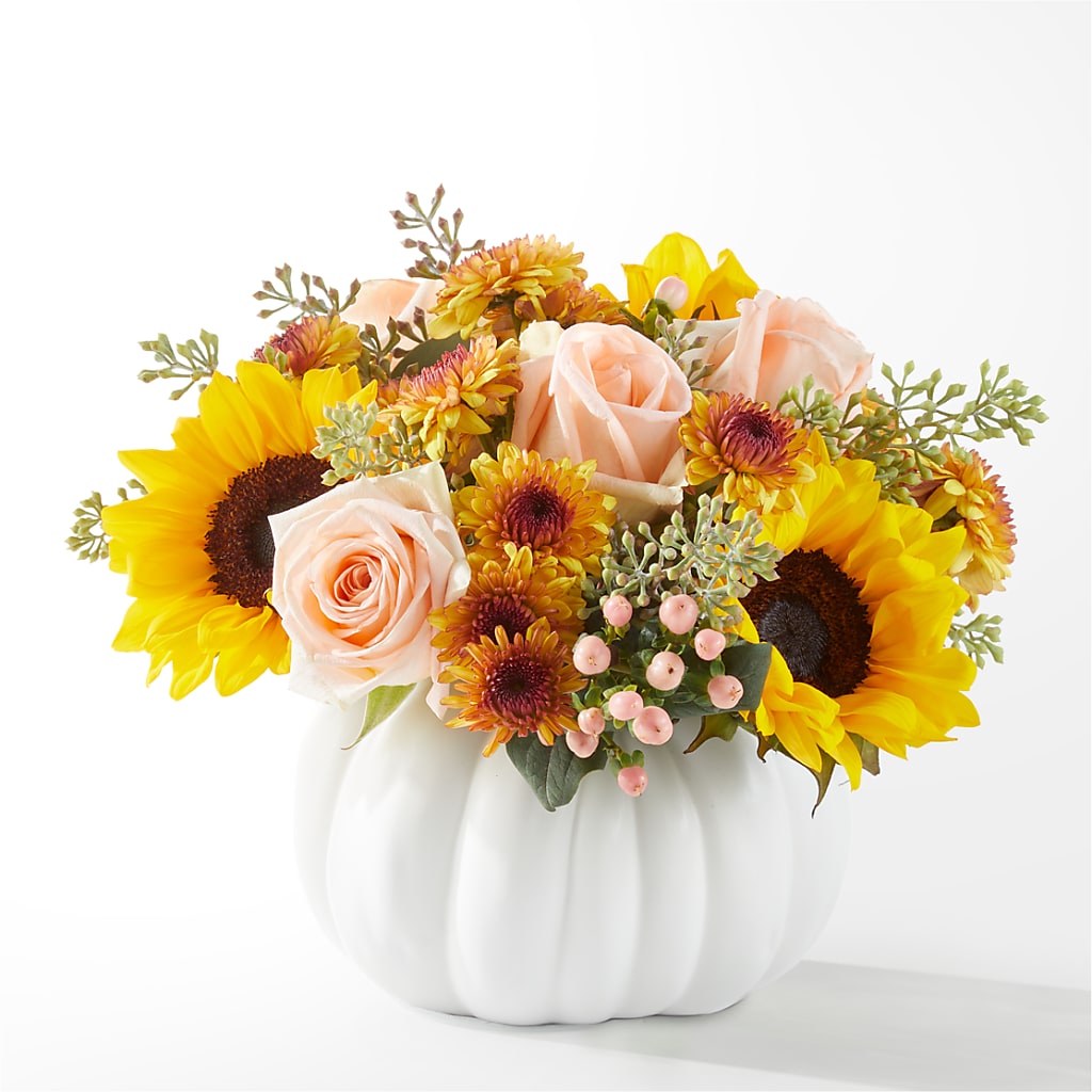 Pumpkin to Talk About Bouquet – Blooming Branches, Guttenberg IA