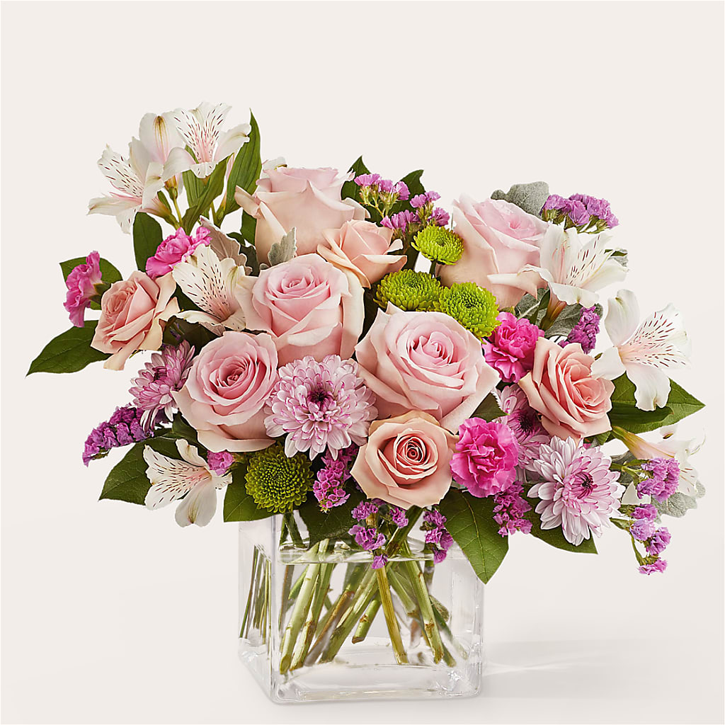 Pink Suede Bouquet – Blooming Branches, Guttenberg IA