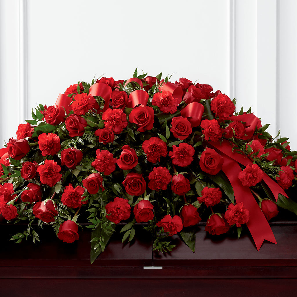 Tribute of Life Casket Spray – Blooming Branches, Guttenberg IA