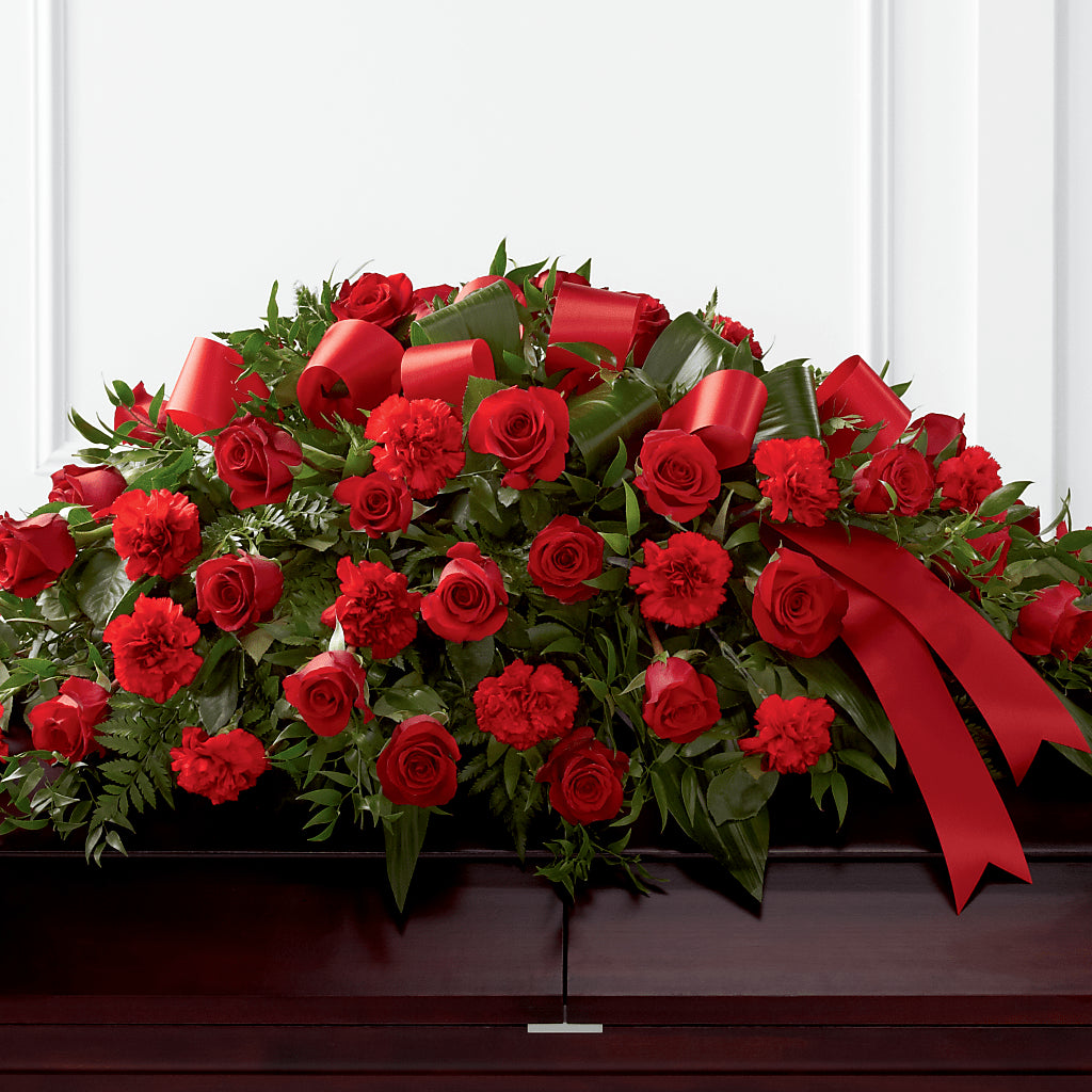 Tribute of Life Casket Spray – Blooming Branches, Guttenberg IA