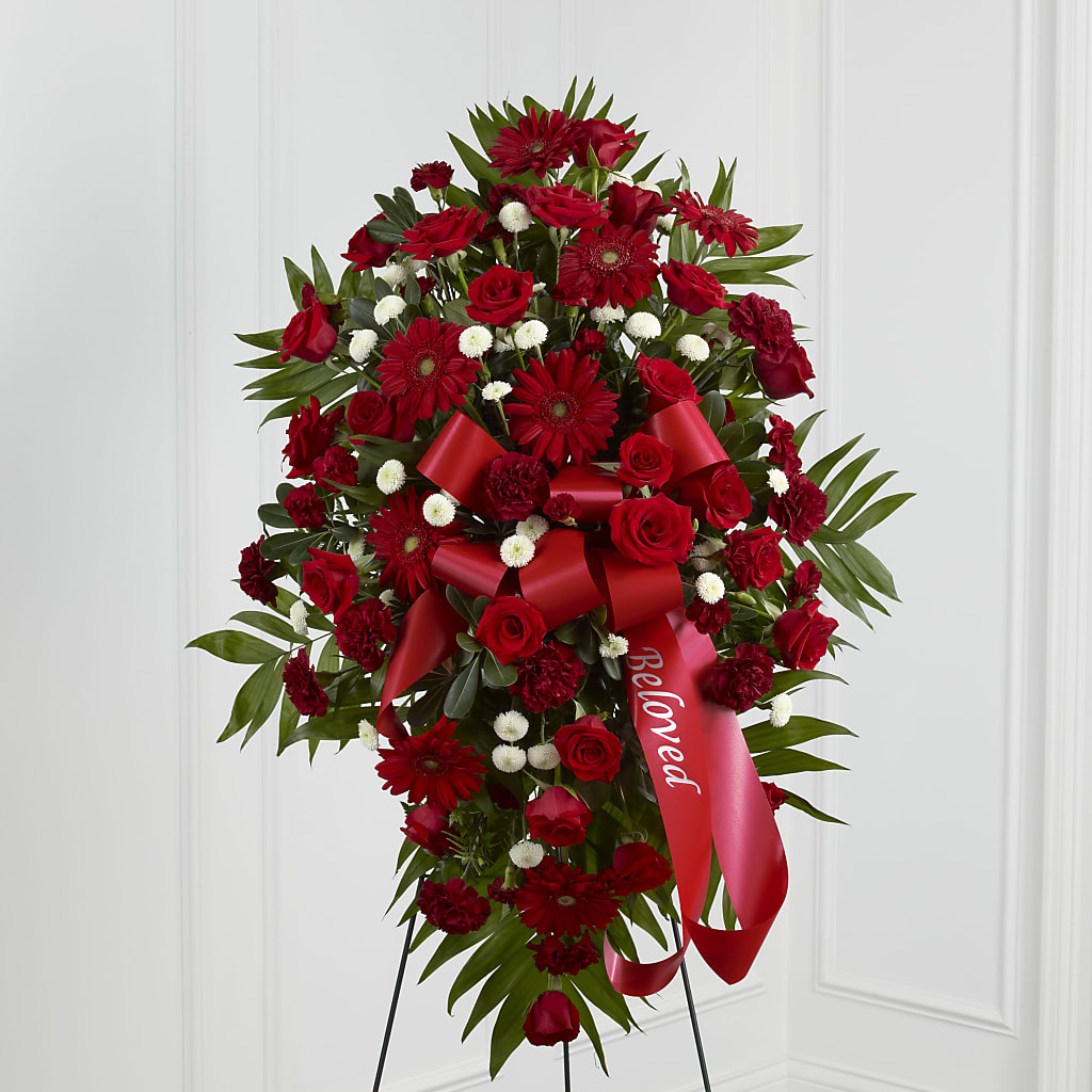 Treasured Memories Standing Spray – Blooming Branches, Guttenberg IA