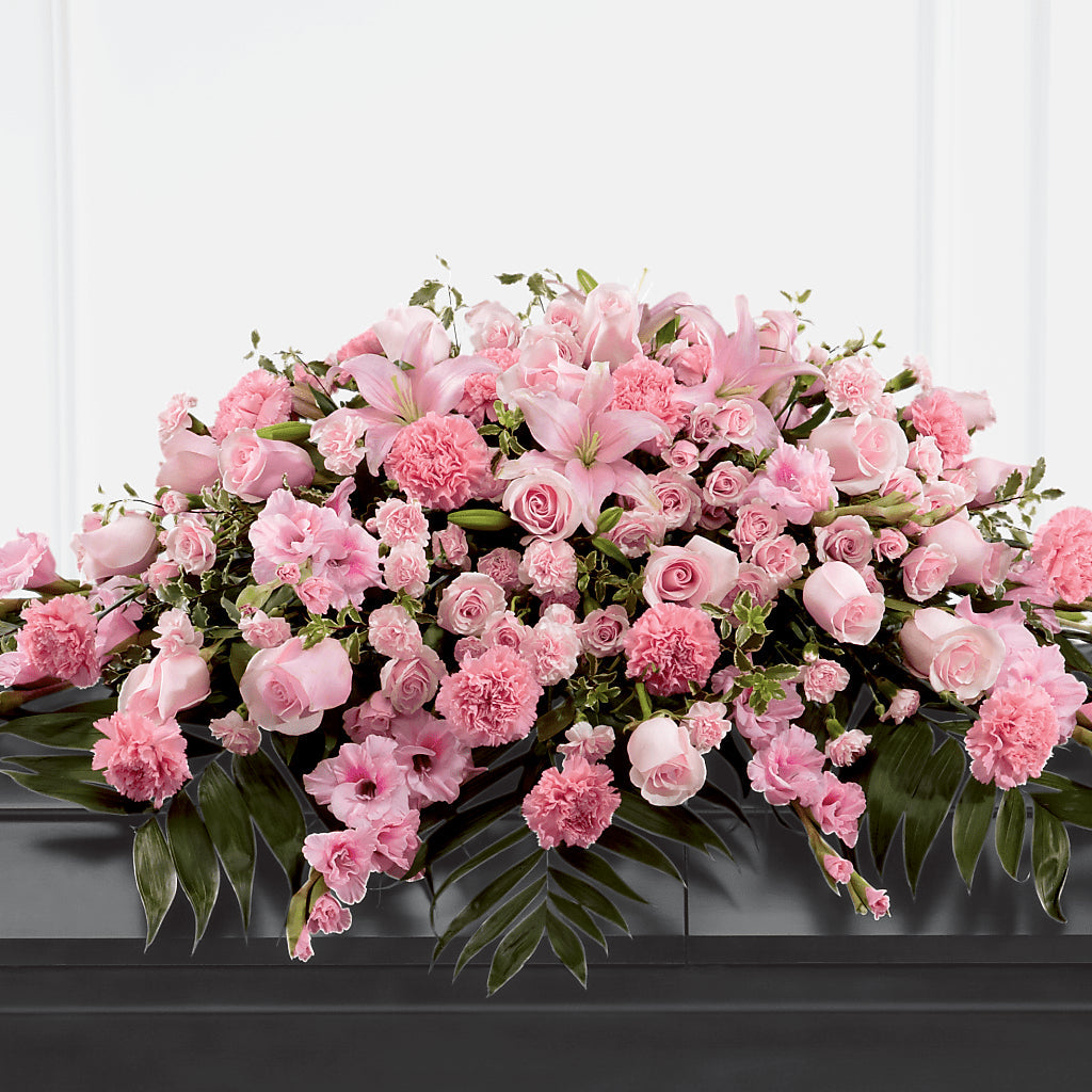 Garden of Comfort Casket Spray (Standard) – Blooming Branches, Guttenberg IA