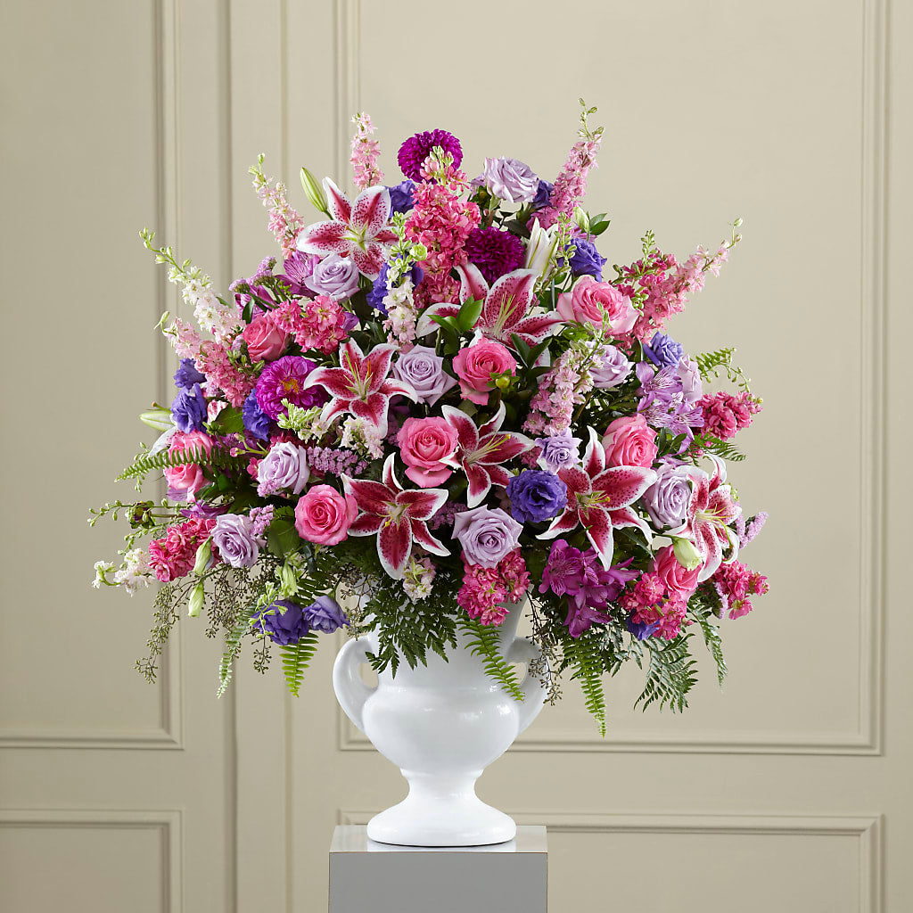 Peaceful Tribute Arrangement – Blooming Branches, Guttenberg IA