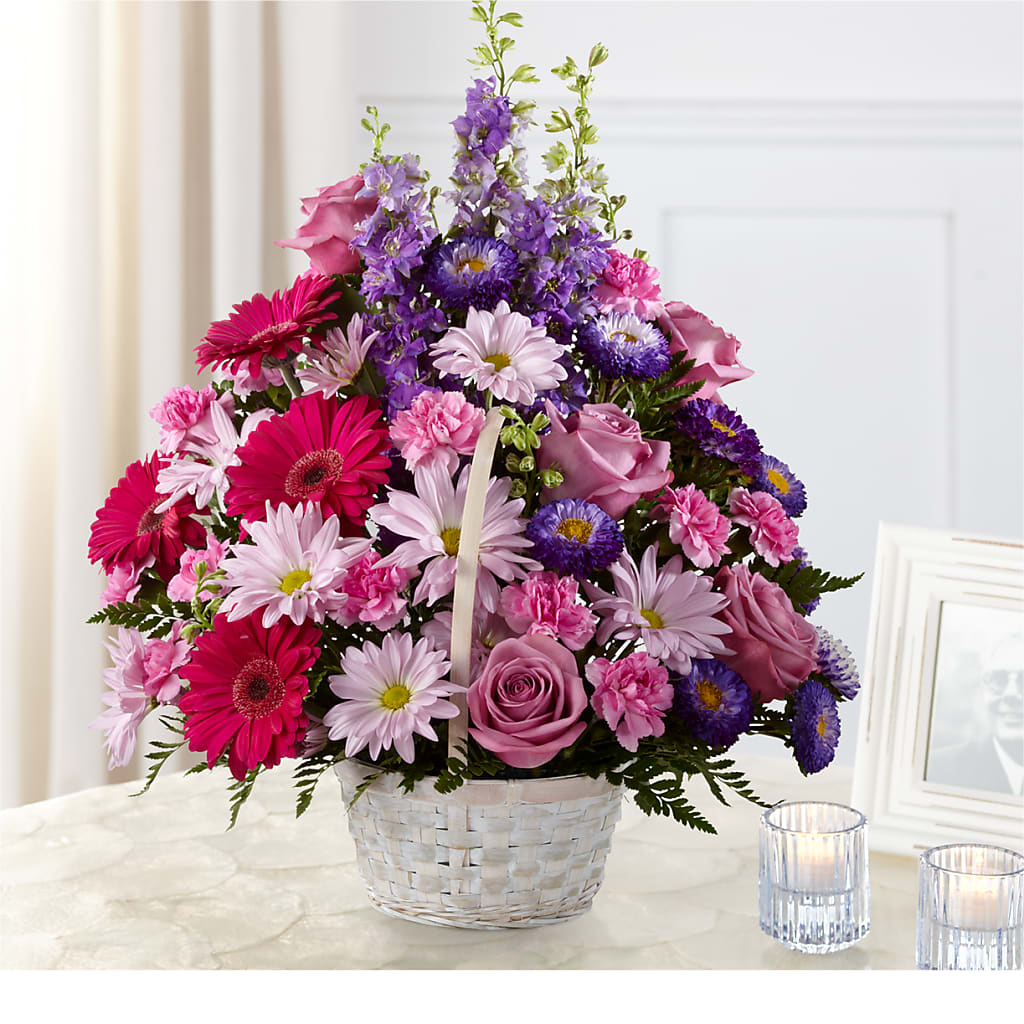 Pastel Peace Basket – Blooming Branches, Guttenberg IA