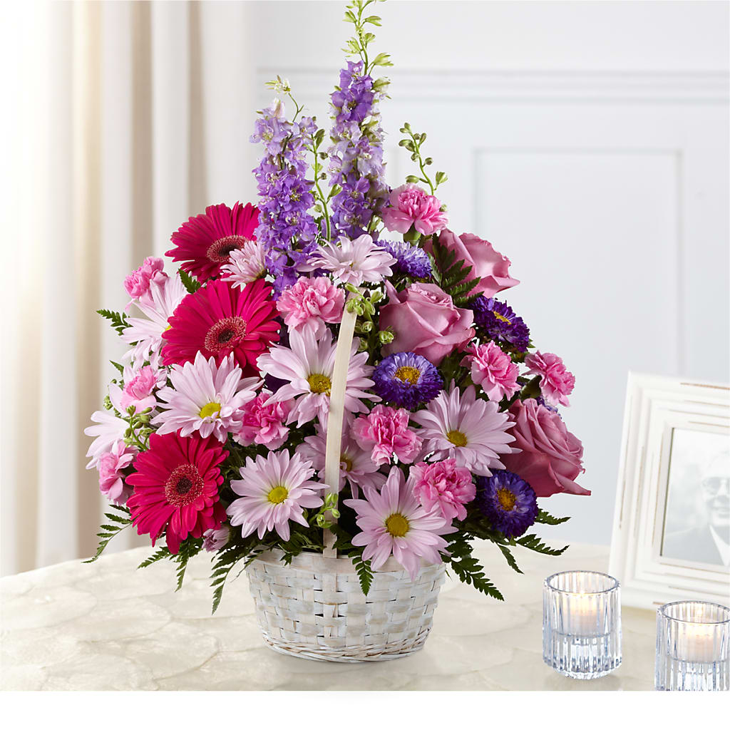 Pastel Peace Basket – Blooming Branches, Guttenberg IA