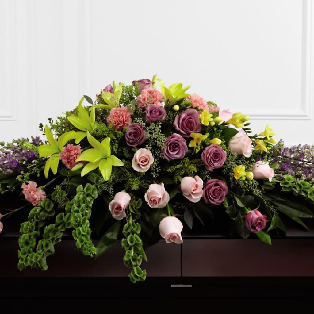 Forever Beloved Casket Spray – Blooming Branches, Guttenberg IA