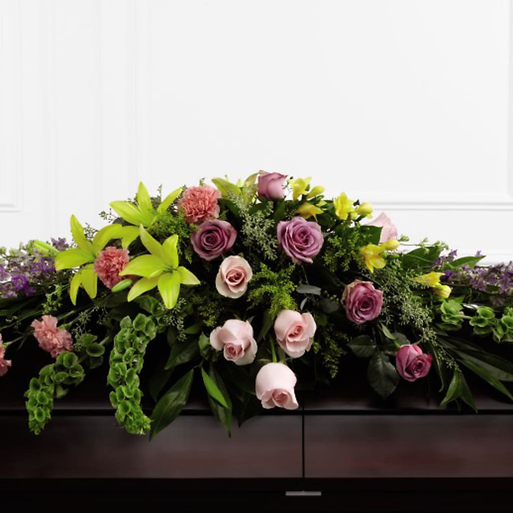 Forever Beloved Casket Spray – Blooming Branches, Guttenberg IA