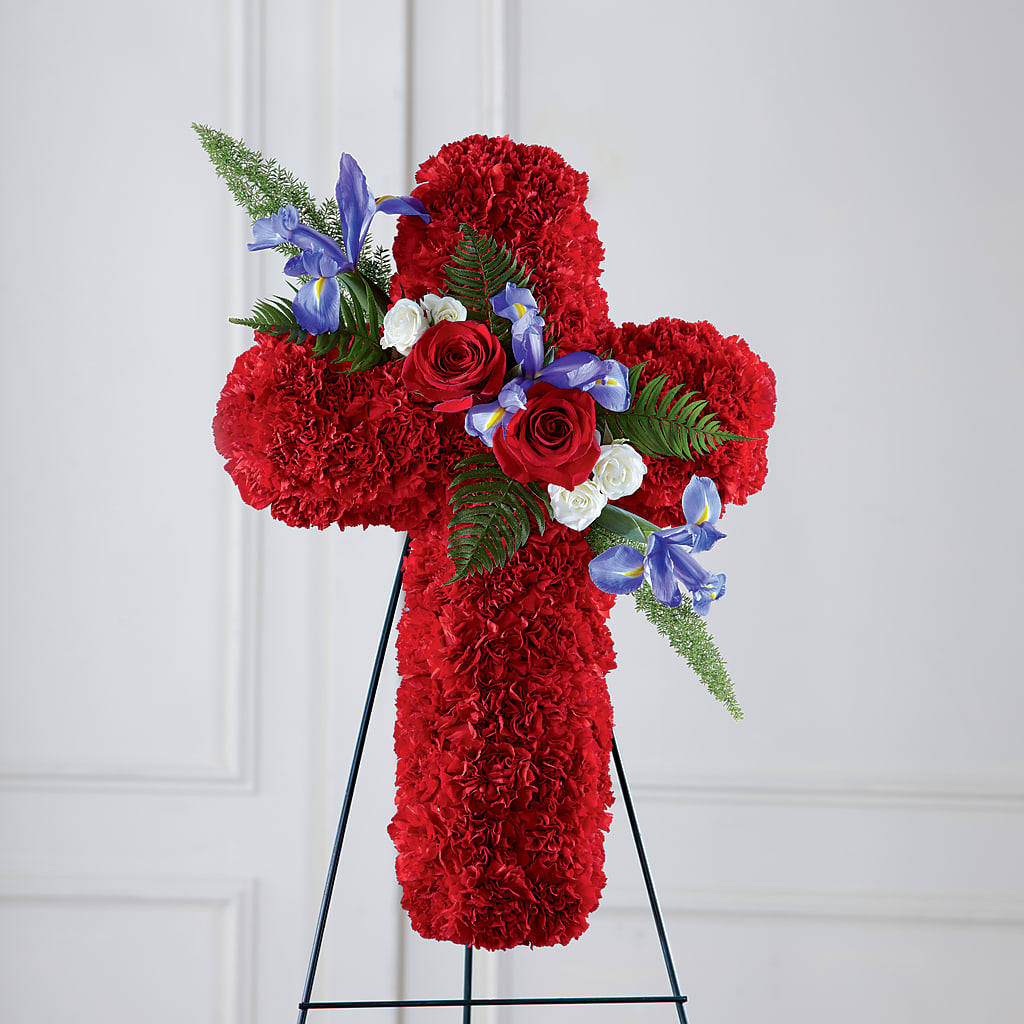 Faithful Hero Floral Cross – Blooming Branches, Guttenberg IA