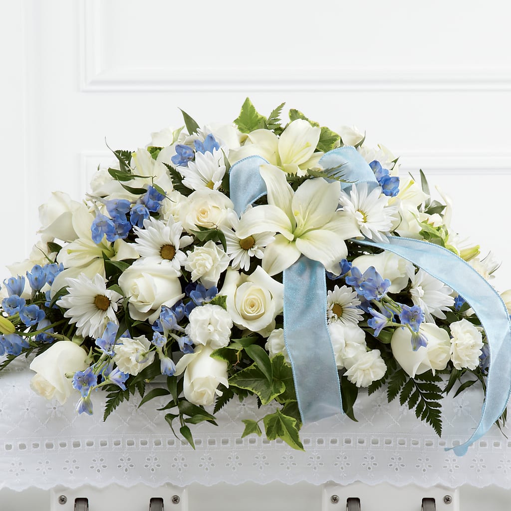 Tender Treasure Casket Spray – Blooming Branches, Guttenberg IA