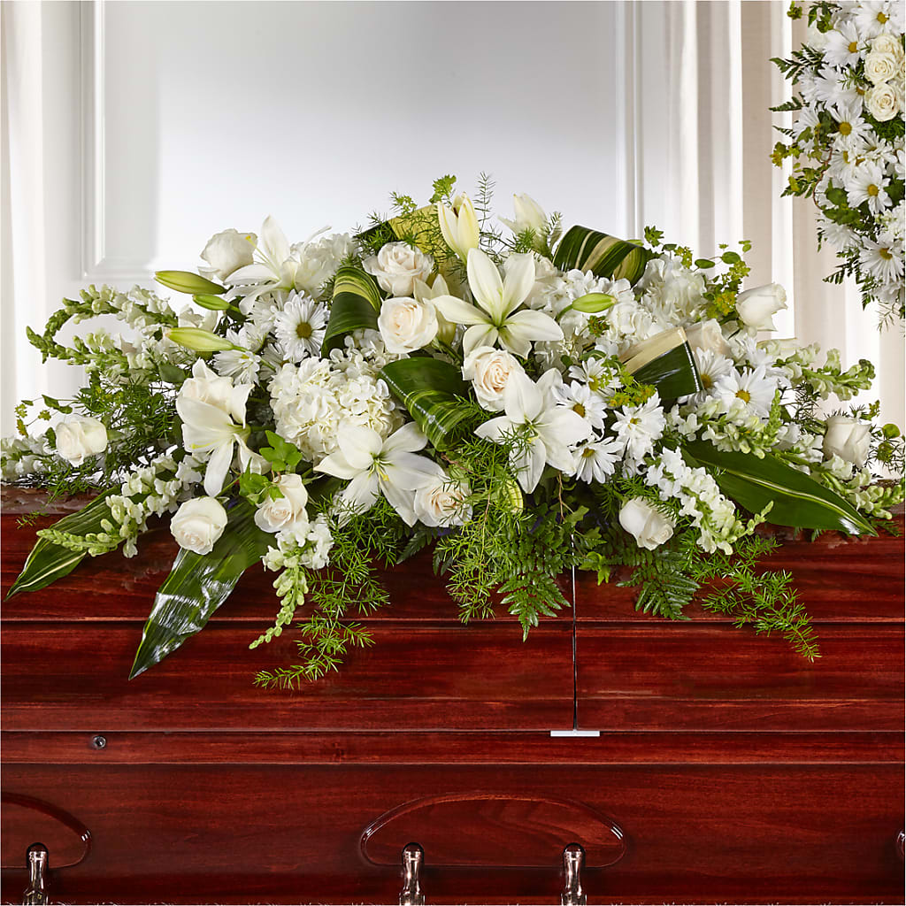 Abundance Casket Spray – Blooming Branches, Guttenberg IA