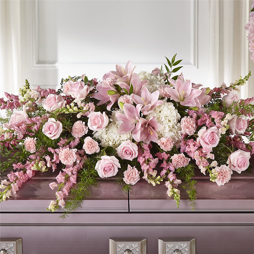Life & Remembrance Casket Spray – Blooming Branches, Guttenberg IA