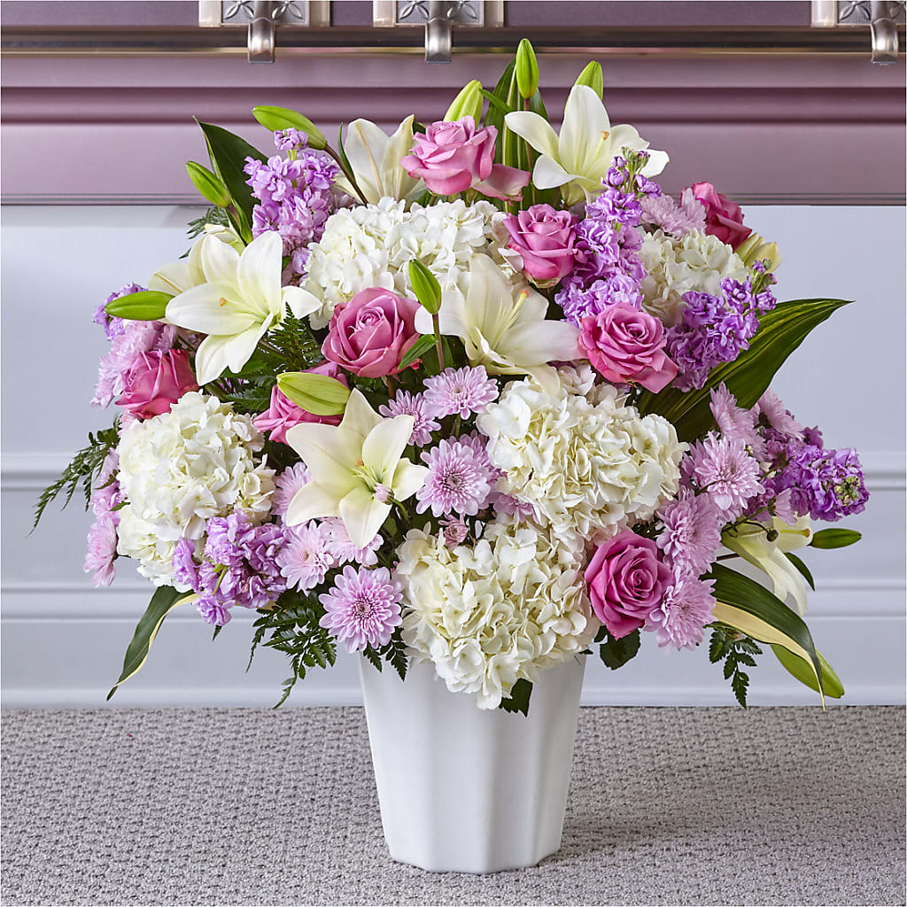 Heaven Sent Floor Basket – Blooming Branches, Guttenberg IA