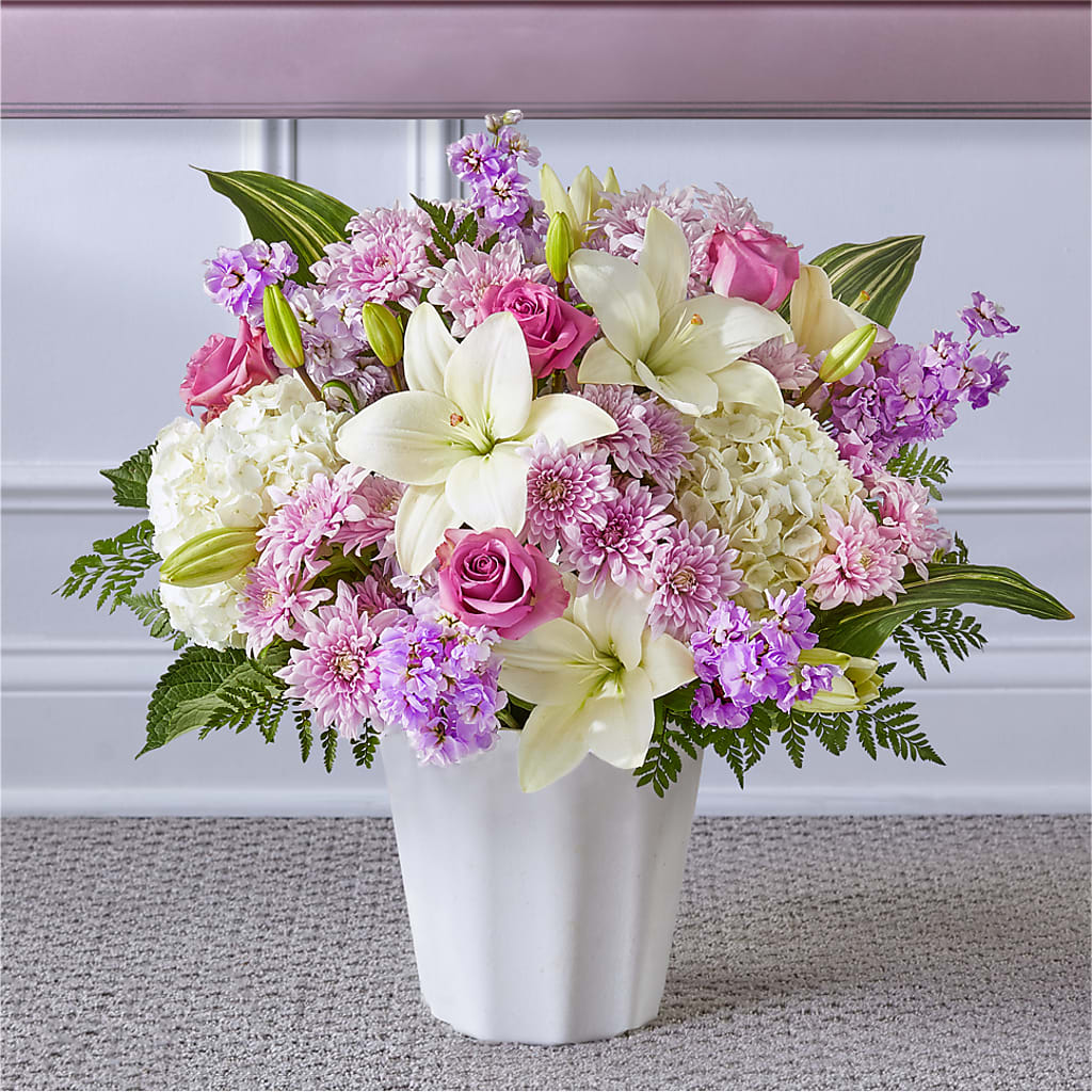 Heaven Sent Floor Basket – Blooming Branches, Guttenberg IA