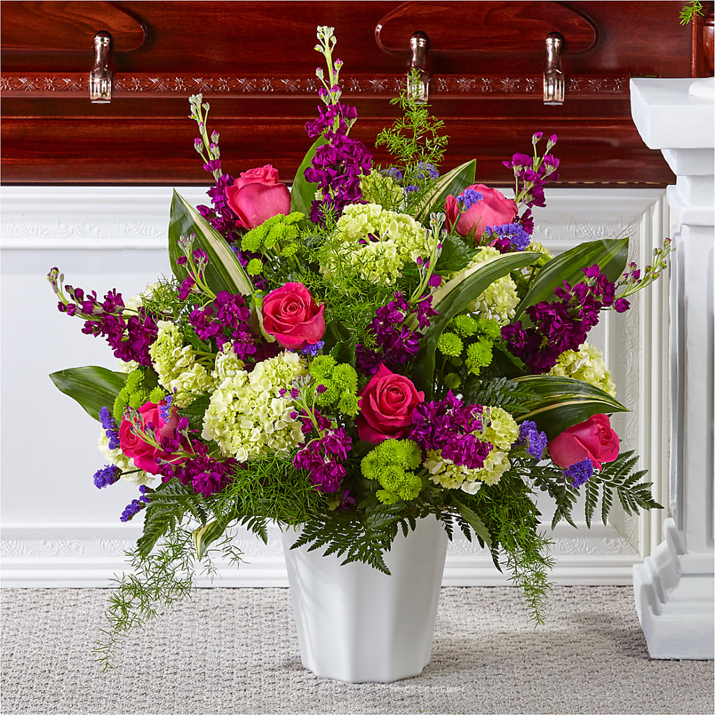 Beautiful Horizons Floor Basket – Blooming Branches, Guttenberg IA