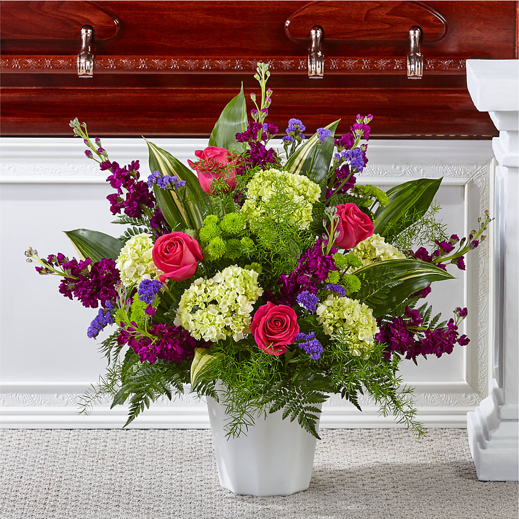 Beautiful Horizons Floor Basket – Blooming Branches, Guttenberg IA