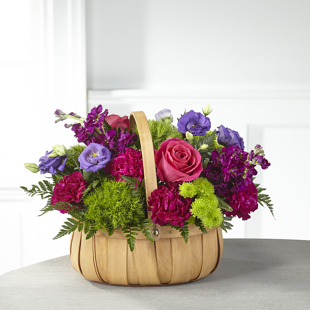 Serene Sanctuary Basket – Blooming Branches, Guttenberg IA