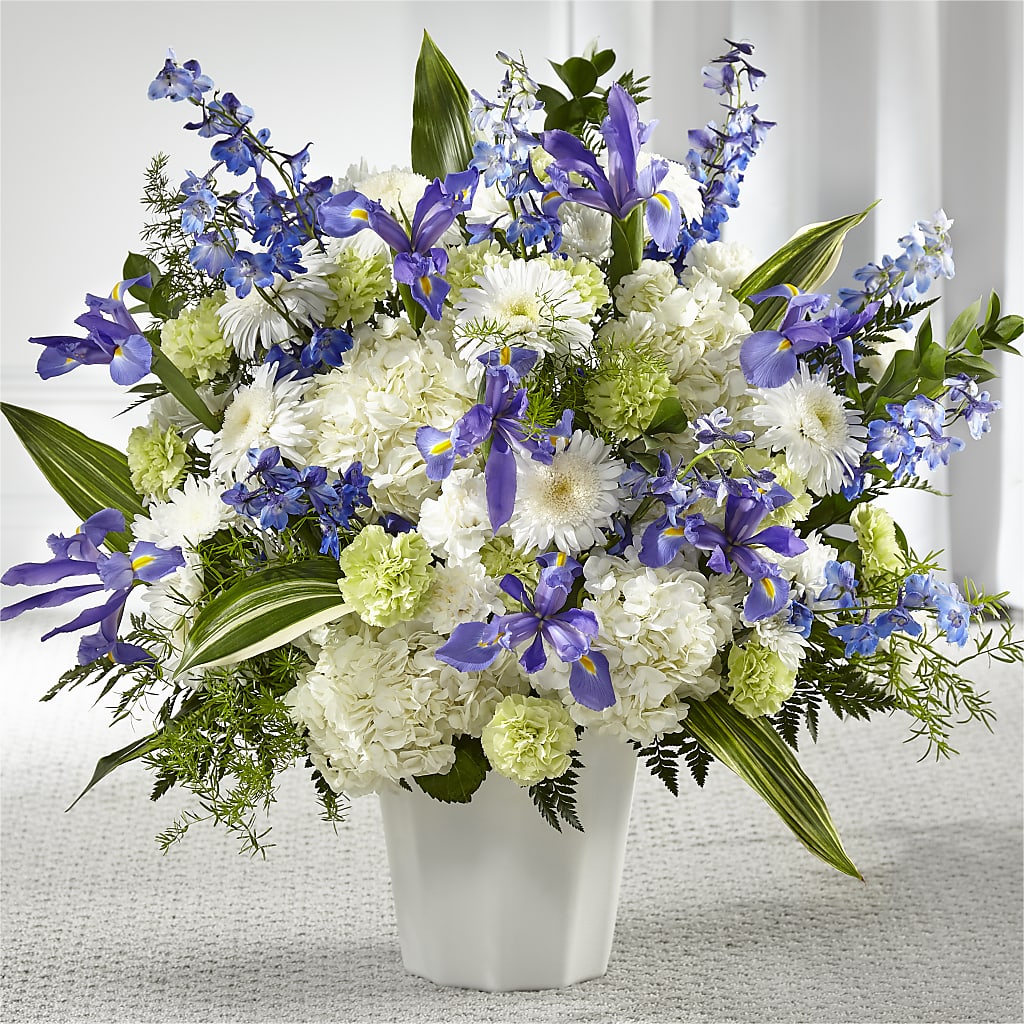 Soft Serenity Floor Basket – Blooming Branches, Guttenberg IA