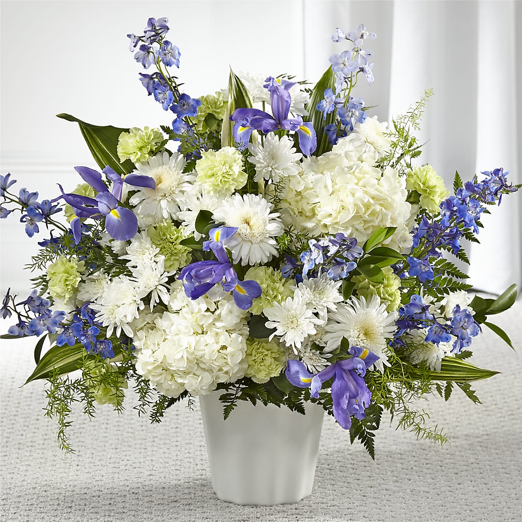 Soft Serenity Floor Basket – Blooming Branches, Guttenberg IA