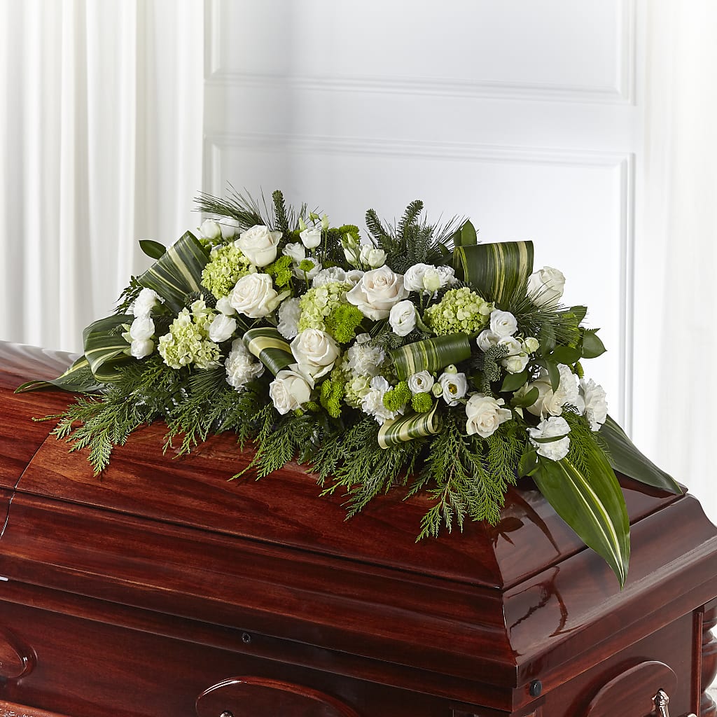 Hopeful Gesture Casket Spray – Blooming Branches, Guttenberg IA