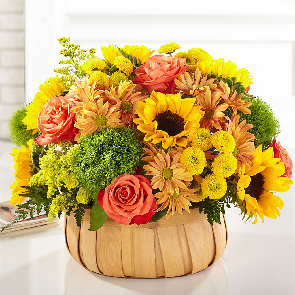 Harvest Sunflower Basket – Blooming Branches, Guttenberg IA
