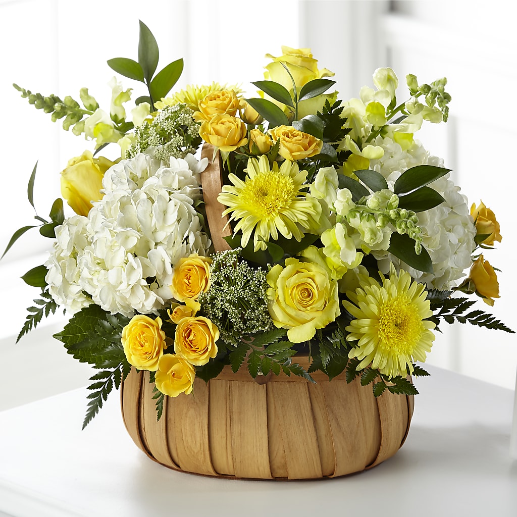 Rustic Remembrance Basket – Blooming Branches, Guttenberg IA