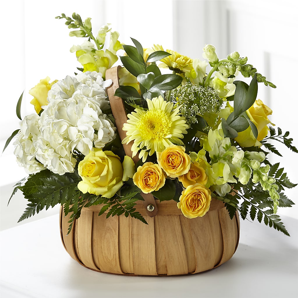 Rustic Remembrance Basket – Blooming Branches, Guttenberg IA