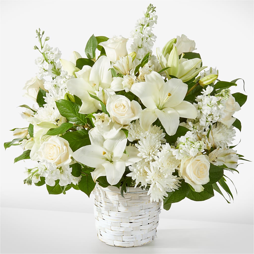 Peaceful Reflections Arrangement – Blooming Branches, Guttenberg IA