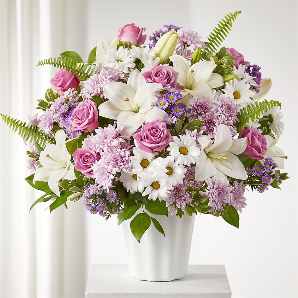 Warmest Thoughts Tabletop Basket – Blooming Branches, Guttenberg IA