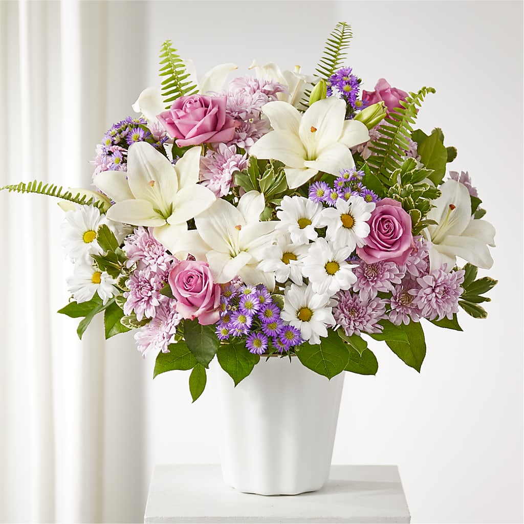 Warmest Thoughts Tabletop Basket – Blooming Branches, Guttenberg IA