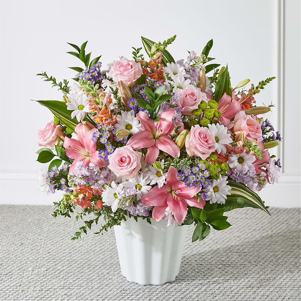 Abundant Compassion Floor Basket – Blooming Branches, Guttenberg IA