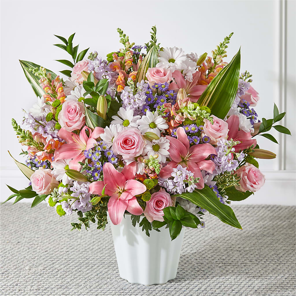 Abundant Compassion Floor Basket – Blooming Branches, Guttenberg IA