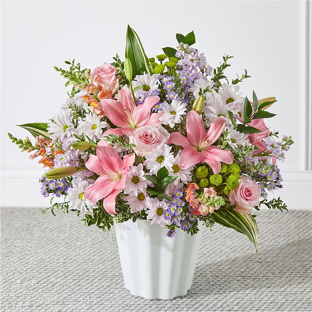 Abundant Compassion Floor Basket – Blooming Branches, Guttenberg IA