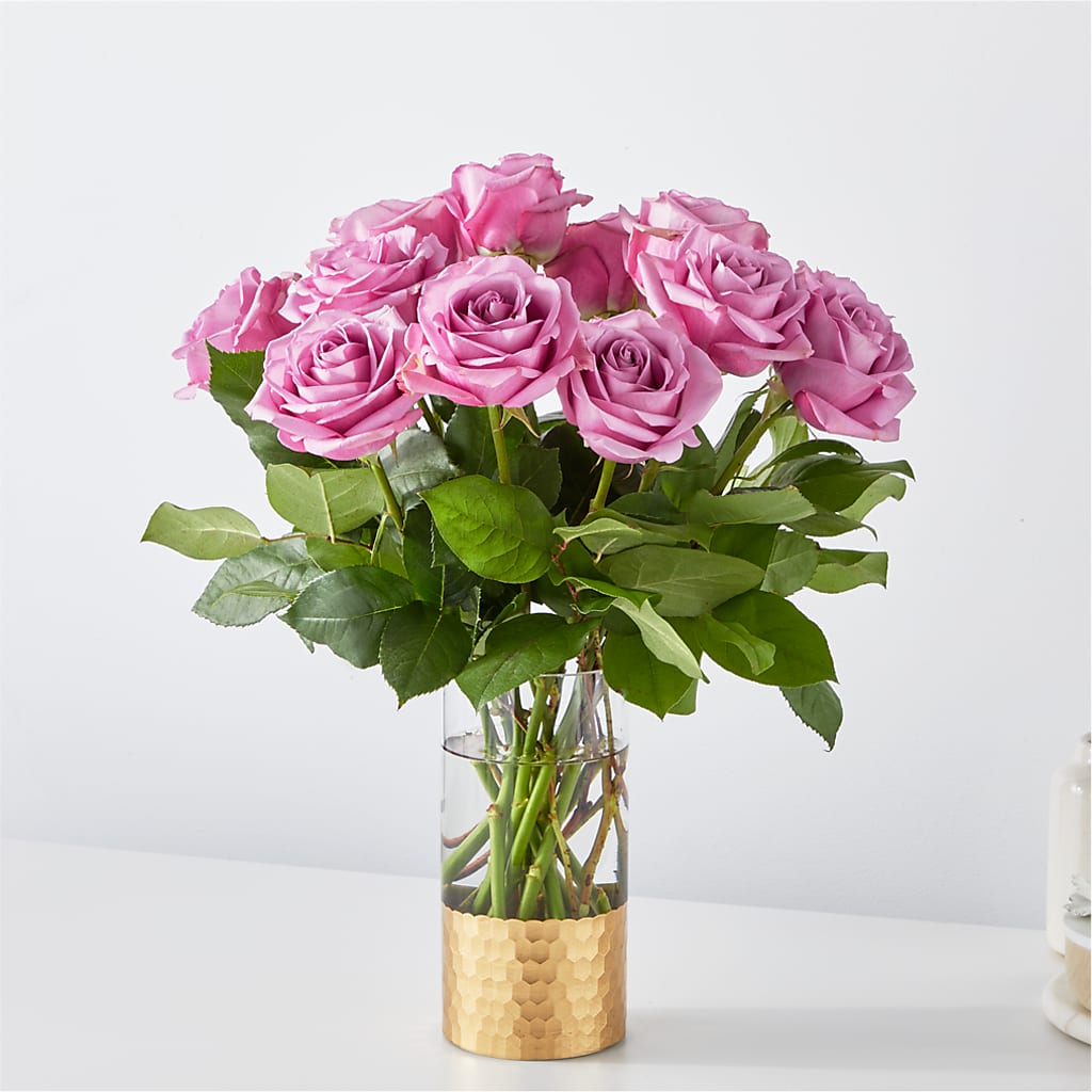 Secret Admirer Lavender Rose Bouquet – Blooming Branches, Guttenberg IA
