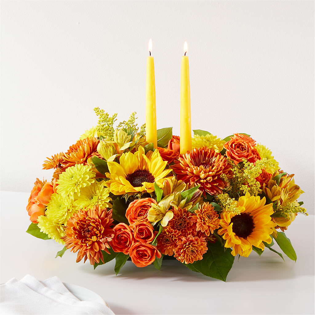 Autumn Harmony Centerpiece – Blooming Branches, Guttenberg IA