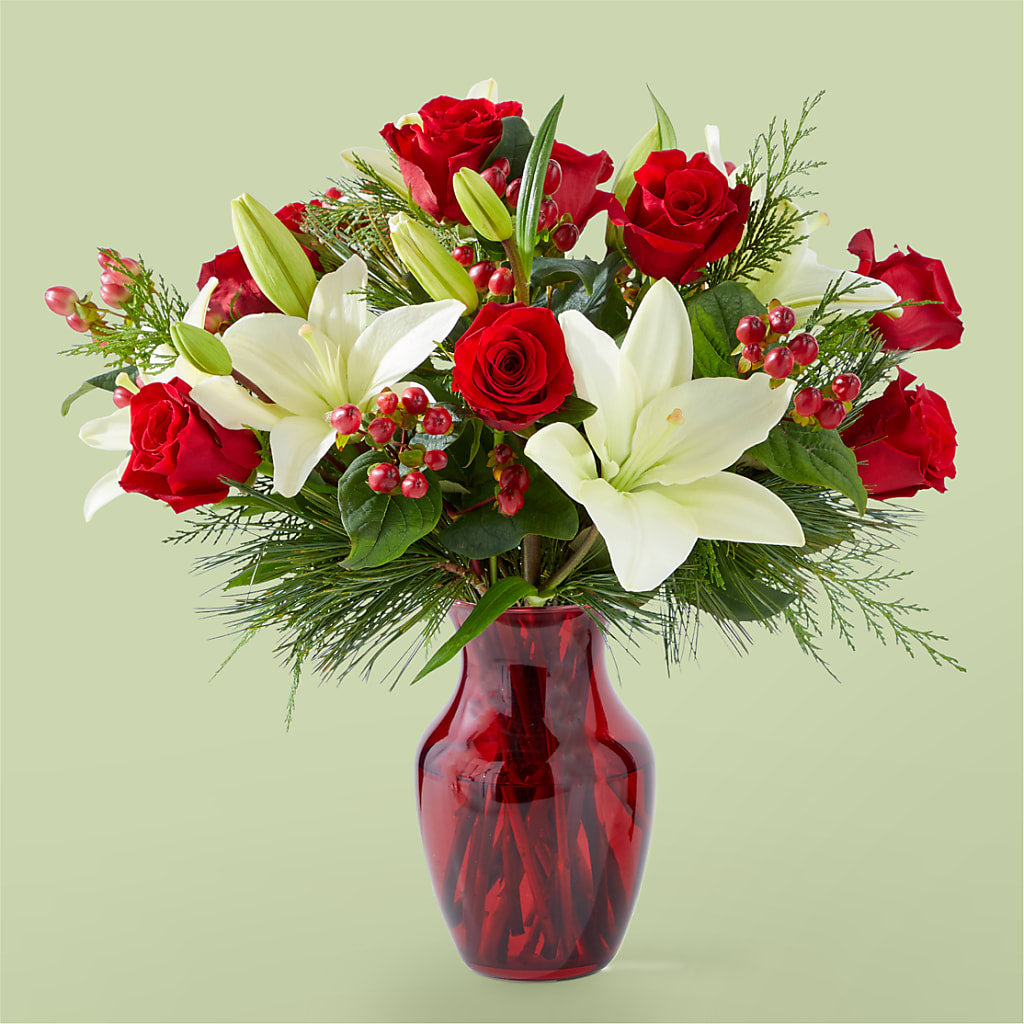 Evergreen Delight Bouquet – Blooming Branches, Guttenberg IA