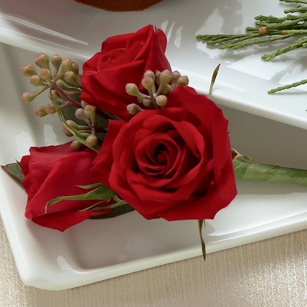 Red Spray Rose Boutonniere – Blooming Branches, Guttenberg IA