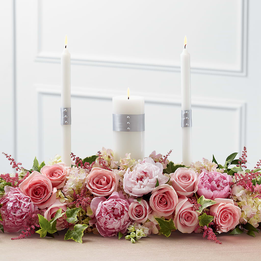 Worldwide Romance Unity Candle Arrangement – Blooming Branches, Guttenberg IA