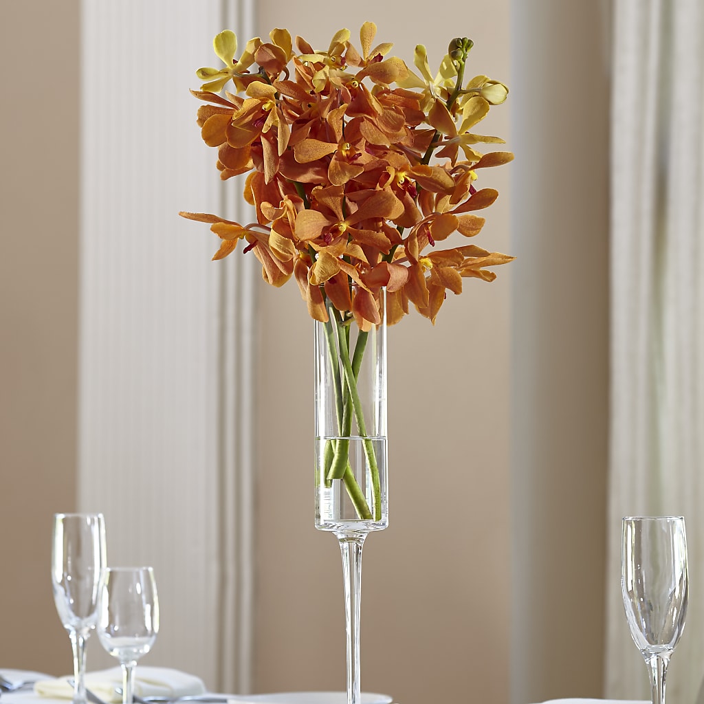 Orange Mokara Bouquet – Blooming Branches, Guttenberg IA