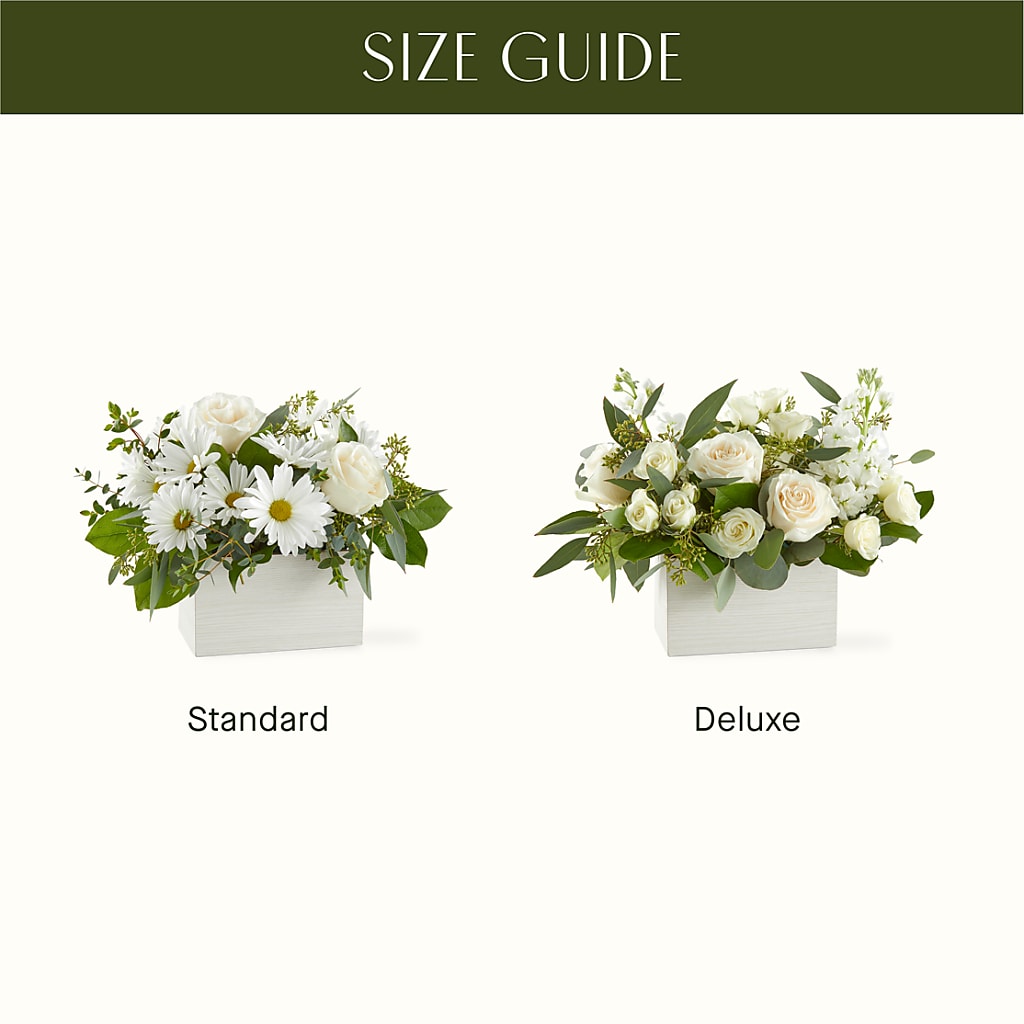 Fresh Linen Box Bouquet –  Blooming Branches, Guttenberg IA