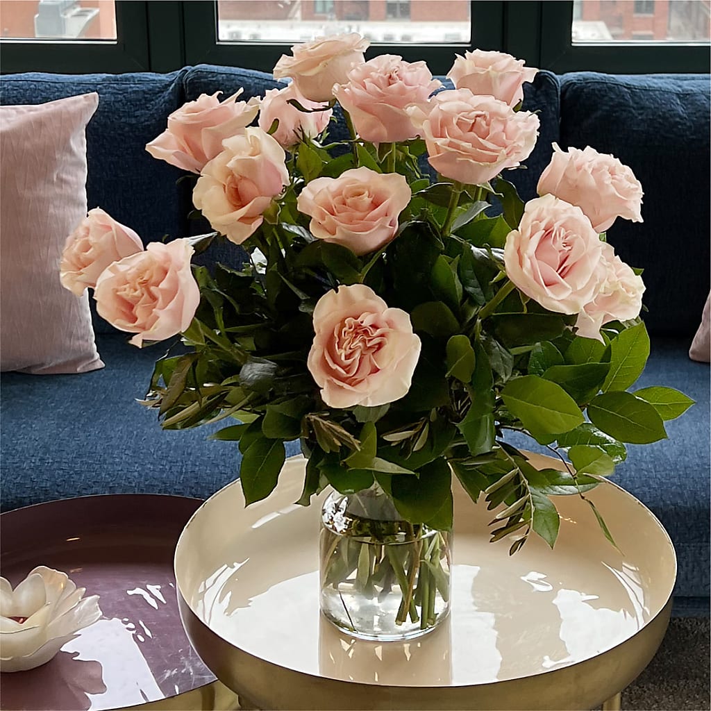 Long Stem Pink Rose Bouquet –  Blooming Branches, Guttenberg IA