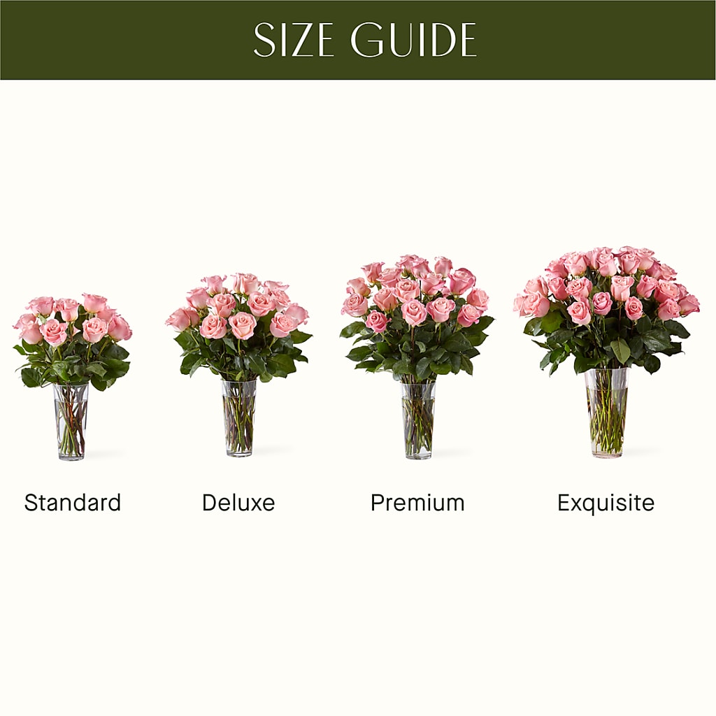 Long Stem Pink Rose Bouquet –  Blooming Branches, Guttenberg IA