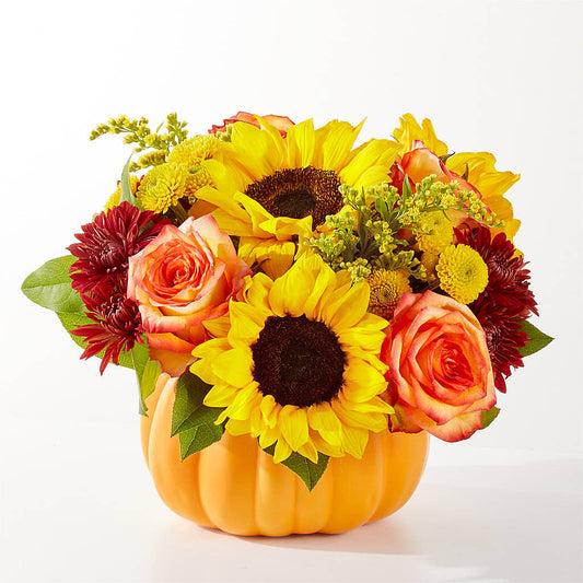 Golden Gourd Pumpkin Bouquet –  Blooming Branches, Guttenberg IA