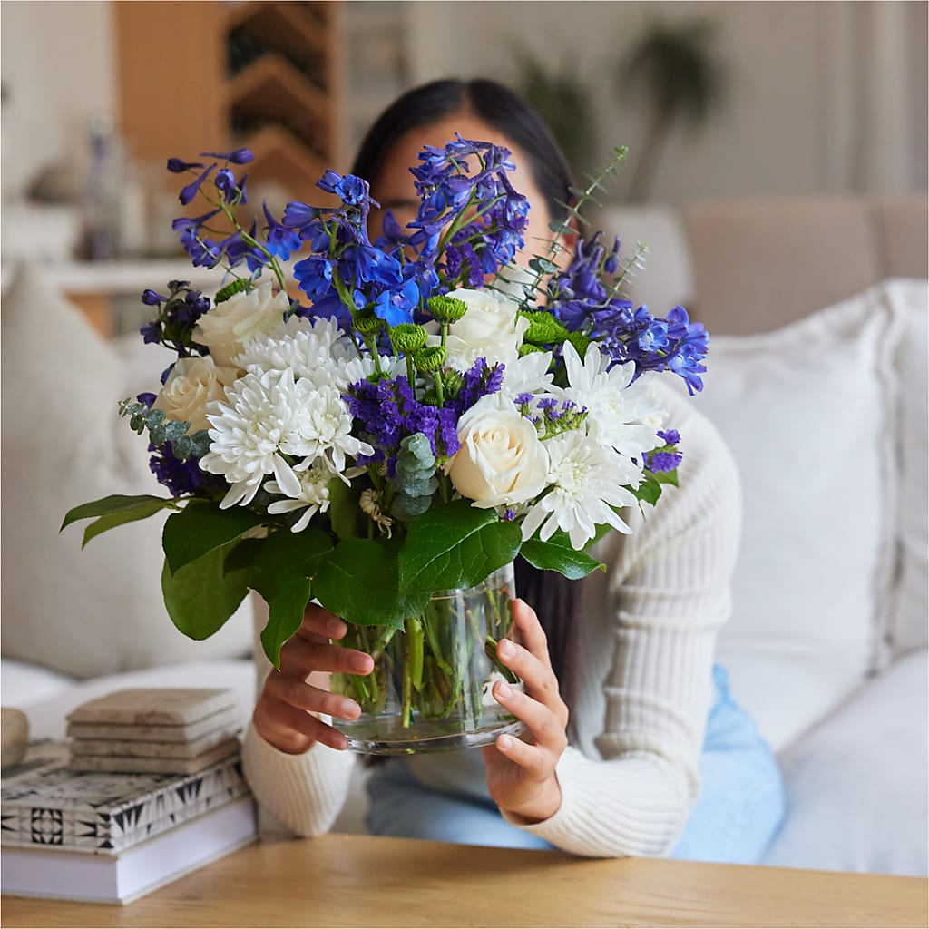 Cerulean Waves Bouquet –  Blooming Branches, Guttenberg IA