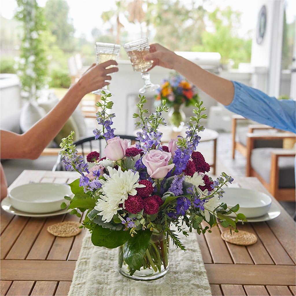 Violet Frost Bouquet –  Blooming Branches, Guttenberg IA